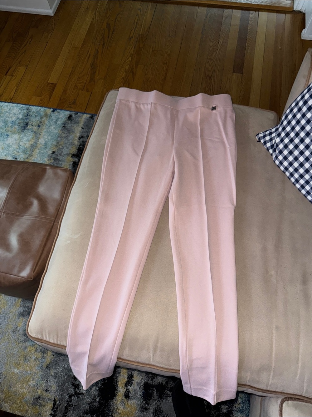 Anne Klein Light Pink Straight Leg Pants
